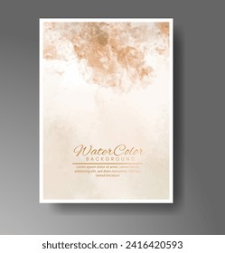 Cards with watercolor background. Design for your cover, date, postcard, banner, logo.