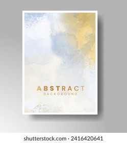 Cards with watercolor background. Design for your cover, date, postcard, banner, logo.