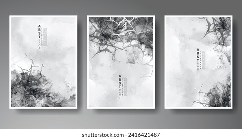 Cards with watercolor background. Design for your cover, date, postcard, banner, logo.