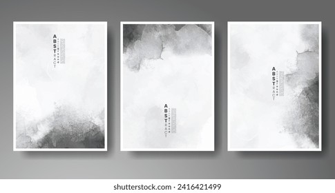 Cards with watercolor background. Design for your cover, date, postcard, banner, logo.