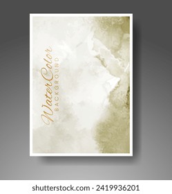 Cards with watercolor background. Design for your cover, date, postcard, banner, logo.