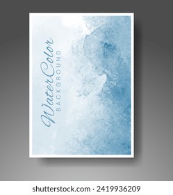 Cards with watercolor background. Design for your cover, date, postcard, banner, logo.