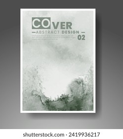 Cards with watercolor background. Design for your cover, date, postcard, banner, logo.