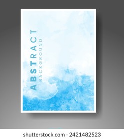 Cards with watercolor background. Design for your cover, date, postcard, banner, logo.