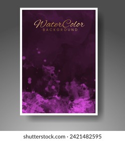 Cards with watercolor background. Design for your cover, date, postcard, banner, logo.