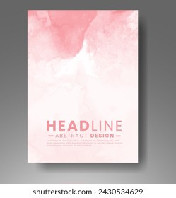 Cards with watercolor background. Design for your cover, date, postcard, banner, logo.