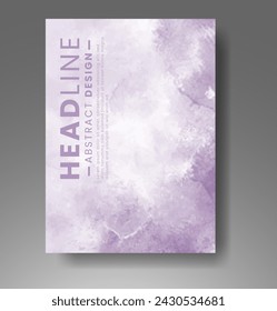 Cards with watercolor background. Design for your cover, date, postcard, banner, logo.