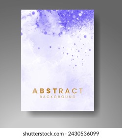 Cards with watercolor background. Design for your cover, date, postcard, banner, logo.