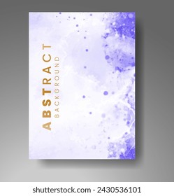 Cards with watercolor background. Design for your cover, date, postcard, banner, logo.
