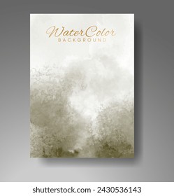 Cards with watercolor background. Design for your cover, date, postcard, banner, logo.
