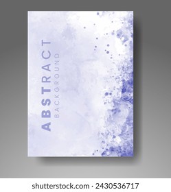 Cards with watercolor background. Design for your cover, date, postcard, banner, logo.