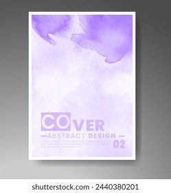 Cards with watercolor background. Design for your cover, date, postcard, banner, logo.
