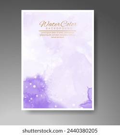 Cards with watercolor background. Design for your cover, date, postcard, banner, logo.