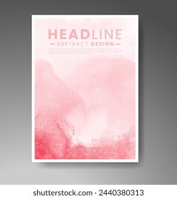 Cards with watercolor background. Design for your cover, date, postcard, banner, logo.