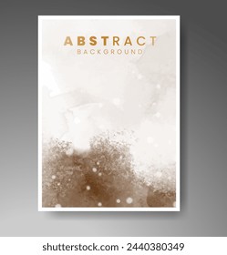 Cards with watercolor background. Design for your cover, date, postcard, banner, logo.