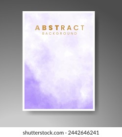 Cards with watercolor background. Design for your cover, date, postcard, banner, logo.