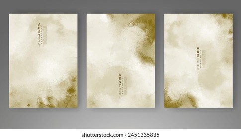 Cards with watercolor background. Design for your cover, date, postcard, banner, logo.