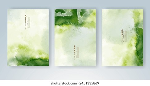 Cards with watercolor background. Design for your cover, date, postcard, banner, logo.