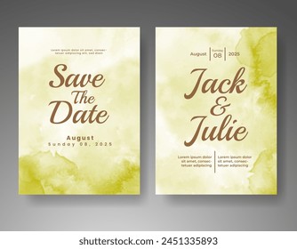 Cards with watercolor background. Design for your cover, date, postcard, banner, logo.