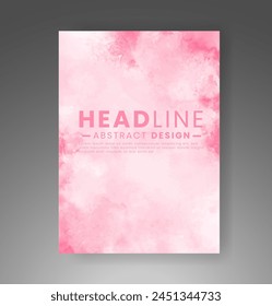 Cards with watercolor background. Design for your cover, date, postcard, banner, logo.