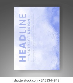 Cards with watercolor background. Design for your cover, date, postcard, banner, logo.