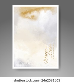 Cards with watercolor background. Design for your cover, date, postcard, banner, logo.
