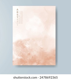 Cards with watercolor background. Design for your cover, date, postcard, banner, logo.