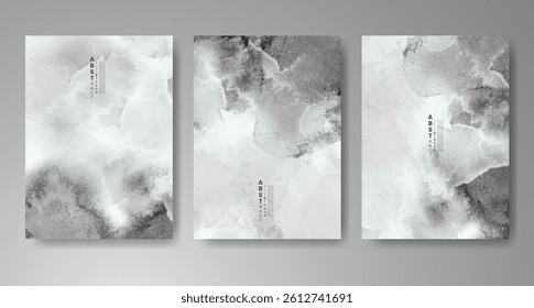 Cards with watercolor background. Design for your cover, date, postcard, banner, logo.