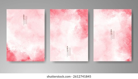 Cards with watercolor background. Design for your cover, date, postcard, banner, logo.