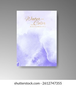 Cards with watercolor background. Design for your cover, date, postcard, banner, logo.