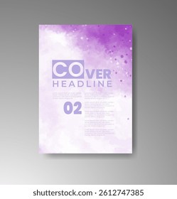 Cards with watercolor background. Design for your cover, date, postcard, banner, logo.