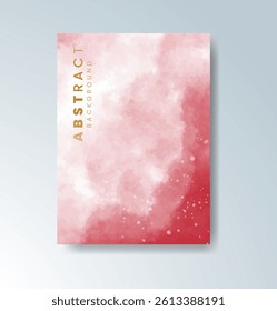 Cards with watercolor background. Design for your cover, date, postcard, banner, logo.