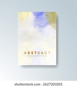 Cards with watercolor background. Design for your cover, date, postcard, banner, logo.