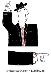 cardsharper cartoon illustration