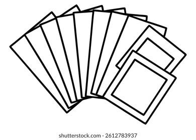 Cardstock Line Art Elegant Drawing for Handmade Paper Art Projects