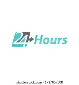 Cuidado del logotipo/diseño de identidad 24 horas para uso sanitario