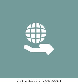 care about environment icon vector, can be used for web and mobile design
