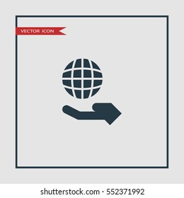 care about environment icon vector, can be used for web and mobile design.