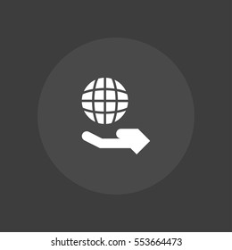 care about environment icon vector, can be used for web and mobile design