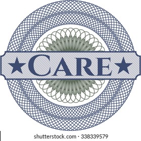 Care abstract rosette