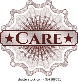 Abstrakte Pflegerosette