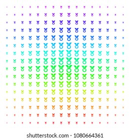 Care Award icon spectrum halftone pattern. Vector care award symbols arranged into halftone grid with vertical spectrum gradient. Designed for backgrounds, covers and abstraction compositions.