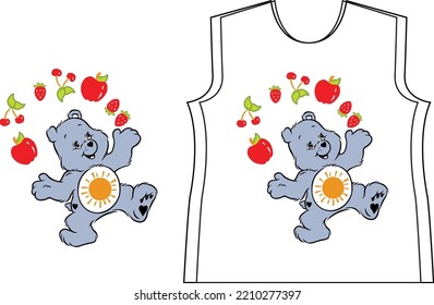 Care Bears: Cheer Bear Juggling Fruit Care bear party, Bear pictures, Care bear svg
