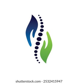 Diseño de Ilustración vectorial de símbolo de logotipo de hueso de cuidado