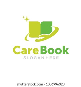 care book logo vector inspiration