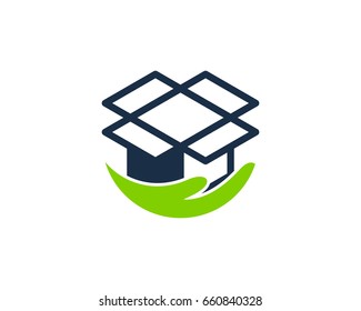 Care Box Icon Logo Design Element