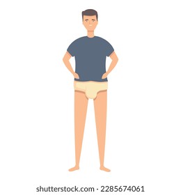 Care boy diaper icon cartoon vector. Adult health. Home equipment