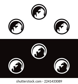 Care cat, dog and horse logo design . icon logo 