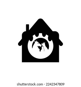 Care cat , dog and horse logo design . icon logo 
