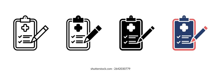 Care Chart icon sheet multiple style collection